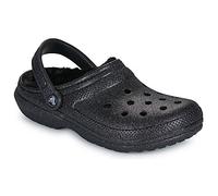 Crocs Zuecos Classic Fuzz Lined Glitter Clog in Negro 36 / 37
