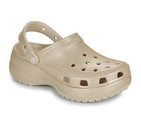 Crocs Zuecos Classic Platform Glitter ClogW in Oro 42 / 43