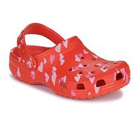Crocs Classic Vday Clog K, Zuecos Unisex niños, Cherry Red, 33/34 EU