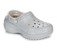 Crocs Zuecos ClsPlatformGlitterLinedClogW in Plata 41 / 42