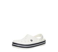 Crocs Zuecos Crocband unisex para adultos, blanco/blanco/azul marino, 8 Women/6 Men