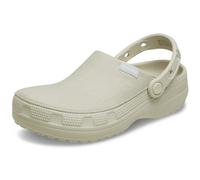 Crocs Zuecos de lona unisex para adultos, clásicos, para hombres y mujeres, estuco, 13 Women/11 Men