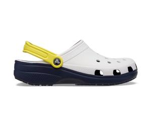 Crocs Zuecos deportivos clásicos retro unisex para adultos, Blanco, 9 Women/7 Men