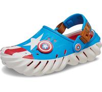 Crocs Zuecos Marvel Capitán América Echo para niños, Captain America, 6 Big Kid