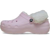 Crocs Classic Platform Fuzz Lined Clog 41-42 EU Pink Milk