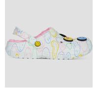 Crocs Zuecos Smiley Classic Lined Clog in Blanco 37 / 38