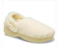 Crocs Zuecos unisex clásicos para adultos, pantuflas peludas, Vainilla, 14 Women/12 Men