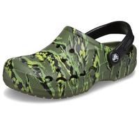Crocs Zuecos unisex con estampado de temporada Baya para adultos, Tiger Camo, 12 Women/10 Men