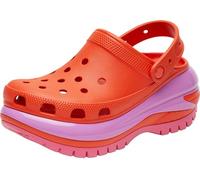 Crocs Zuecos unisex Mega Crush para adultos, Lava, 6 Women/4 Men