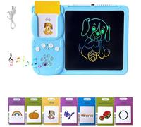 Croeve's Talking Tablet, 2 in 1 Croeves Drawing Speaking Tablet, with Drawing for Speaking Doodling-Pink 112/255 English Word (Blue 510 English Words)