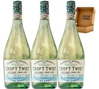 Croft Twist - Envio 24 h - Fino Spritz - El vino más refrescante - Fina Burbuja - Slightly Sparkly - Vino Blanco Espumoso (3 x Bot. 75 cl)