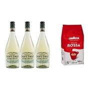 Croft Twist Fino Spritz - 3 botellas de 750 ml - Total: 2250 ml + Lavazza Café en Grano Espresso Qualità Rossa, Paquete de 1 Kg