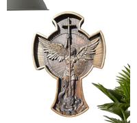 Croigne Angel Statue - Arcángel Michael Statue, Michael Sculpture Crafts For Home Offices | Los Objetos De Colección Batir La Escultura Ángel, Elegante Adorno Espiritual Para La Chimenea De La