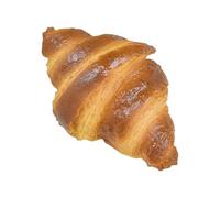 Croisant de imitación - Modelo realista de simulación de pan, réplicas de alimentos de poliuretano, adorno de exhibición visual de panadería, herramienta decorativa de estilo de escena fotográfica