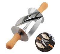 Croissant Cortador del Rodillo - El Fabricante De Acero Inoxidable Croissant Rebanadas De Roble Rodillo De La Manija Forma De Herramientas De Los Pasteles De La Pasta del Balanceo Cuchillo