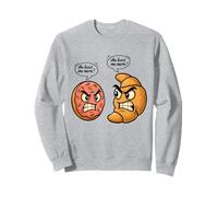 croissant divertido donas Chica Mujeres Hija Ella Me ama Más Sudadera