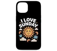 Croissants de café I Love Sunday Sunshine Carcasa para iPhone 13