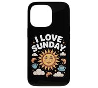 Croissants de café I Love Sunday Sunshine Carcasa para iPhone 13 Pro