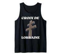 Croix De Lorraine Gaulle Résistance française Colombey Camiseta sin Mangas