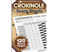 Crokinole Score Sheets: A Scorebook with 120 pages for Keeping Track of Every Game Night | 6 x 9 inches