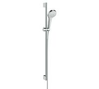 hansgrohe Croma Select S Multi EcoSmart set de ducha con barra de ducha de 90 cm, blanco/cromo, 26571400