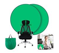 Croma Verde Silla,GRABADO Green Screen Plegable,Greenscreen Fondo de Pantalla with Stand，Pantalla Verde Fijar en Silla para Estudio de Video Fotográfico，TV，Youtube，Reuniones en Línea(142cm)