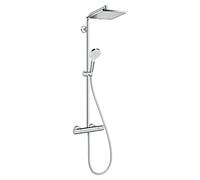 Crometta Sistema de ducha E240 (Con grifería termostática, Distancia entre orificios: 103,4 cm, Número de tipos de chorro: 2 ud., Cromo)