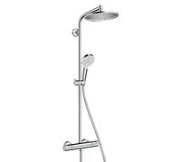 Crometta Sistema de ducha Showerpipe S 240 Vario (Con grifería termostática, Distancia entre orificios: 103,4 cm, Número de tipos de chorro: 2 ud.,...