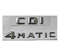 Cromo CDI 4MATIC Maletero de Coche Letras traseras Letras Palabras Insignia Emblema emblemas calcomanía Pegatina Apta for Mercedes Benz Mercedes-Benz AMG