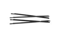 Cromo/negro 4 Uds Embellecedor Ventana Para Toyota Para Corolla 08-13 Tiras Sellado Burlete Moldura Puerta Vidrio 7573012300 tira sellado ventana puerta trasera(Negro)