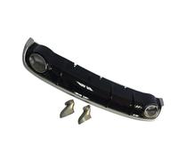 Cromo Negro Para A6 C7 2012 2013 2014 2015 Coche Para Difusor De Parachoques Trasero Alerón Divisor Silenciador Tubo Punta De Escape