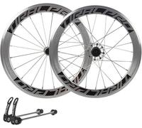 Cromo,Par De Ruedas De Bicicleta De Liberación Rápida con Freno En Llanta, Rueda De Bicicleta De Carretera 700C, Soporte De Llanta De Aleación De Aluminio 20/24H, Cassette 7/8/9/10/11 Velocidades
