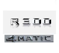 Cromo R 300 4 Matic Maletero del Coche Letras traseras Palabras Insignia Emblema Carta Calcomanía Adhesivo Apto for Mercedes Benz Clase R R300