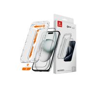 Crong EasyShield 2-Pack - Vidrio templado para iPhone 16 / iPhone 15 (2 piezas)