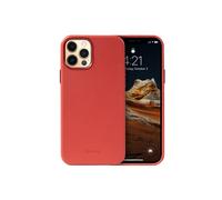 Crong Essential Cover - Funda de piel sintética para iPhone 12 Pro Max (roja)