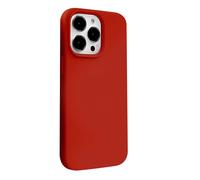 Crong Funda Color Cover Magnética para iPhone 13 Pro Max, Rojo