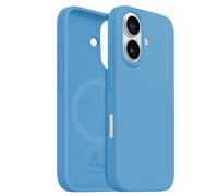Crong Funda de silicona para iPhone 16 compatible Carga Magnética, Azul