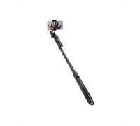 Crong SelfieGo Ultra Aluminio Bluetooth Selfie Stick y Trípode, Negro