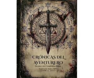 Crónicas del Aventurero: Diario de Campaña RPG: Dark Fantasy RPG Journal para registrar personajes, sesiones, mapas y bestiario
