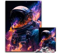 Crónicas del Explorador Cósmico (1000 Piezas) Rompecabezas de Madera para Adultos. Un desafío para Adolescentes, Ideal para una Noche de Juegos en Familia. 26 x 38 cm (10,23 x 14,96 Pulgadas).