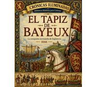 CRONICAS ILUMINADAS. VOL I. EL TAPIZ DE BAYEUX: La conquista normanda de Inglaterra (1066). Historia ilustrada y libro para colorear para adultos