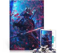 Crónicas samuráis de Sakura Rompecabezas de 1000 Piezas para Adultos Desafío difícil para aliviar el estrés Regalo de Obra de Arte 38x26cm