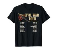 Cronología de la Gira de Batalla de la Guerra Civil Fechas de la campaña histórica EE. UU Camiseta