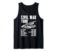 Cronología de la Gira de Batalla de la Guerra Civil Fechas de la campaña histórica EE. UU Camiseta sin Mangas
