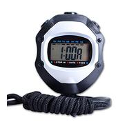 Cronómetro, 1/100 Segundos Tiempos 100 Unidades Memorias Impermeable Cronómetro Electrónico para Deportes al Aire Libre