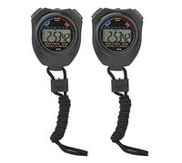 Cronómetro Deportivo, 2 Piezas Reloj Cronómetro Digital Deportivo, Timer Multifunción Digital LCD Portátil Cronómetro de Bolsillo para Racing/Running