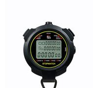Cronómetro Deportivo, Digital Cronómetro, Cronómetros Reloj, Portátil, Multifunción, Pantalla Grande, Negro, 30 Memorias, para Tbol,Baloncesto,Correr,Natación,Fitness Más