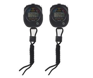 Cronómetro digital LCD, 2 piezas, multifuncional, de mano, de clase mundial