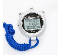 Cronómetro electrónico con memoria de 100 vueltas, hora, fecha, semana, alarma y precisión de sincronización de 1/1000 segundos