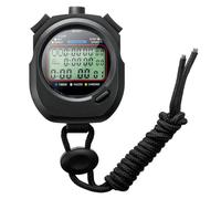 cronómetro impermeable temporizador 100 rondas de memoria dividida pantalla grande simple cronómetro digital con reloj/conteo bajo/despertador/calendario/ruido cronómetro deportivo para nadar correr